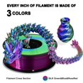thumbnail image 2 of Filamento para impresora 3D YOUSU Tricolor PLA de 1,75 mm, 1 kg/2,2 libras, 2 of 6