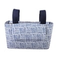 thumbnail image 1 of Bolso de bolsas de bolsas de carriola organizadora de cochecitos, bolsita de pañales portátiles, universal, cochecito, bolsa de cochecito para bebés Rayas azules, 1 of 8