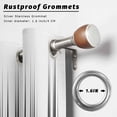 thumbnail image 2 of Outdoor Curtains for Patio Waterproof, Black White Outdoor Privacy Panels Grommet, Modern Geometric Abstract Gradient Striped Blackout Outside Curtains for Porch/Cabana 54"x84", 1 Panel, 2 of 8