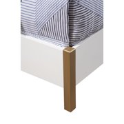 Alpine Furniture Madelyn Queen Wood Panel Bed in White