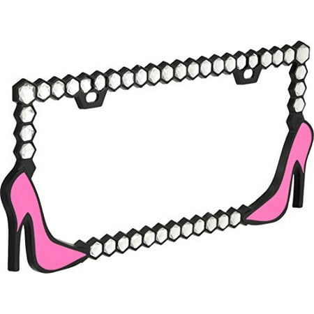 Tar Heels Plastic License Plate Bell Automotive 22-1-46511-8 Universal High Heel Design License Plate Frame (Assorted Colors) ()