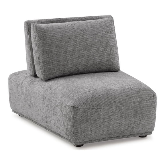 Furniture of America Tatiana Modern Fabric Modular Curved Armless Indoor Chair with Adjustable Backrest, Gray