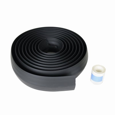 Protector de cable Wiremold Corduct 4,57 m L, paquete de 1, plástico negro