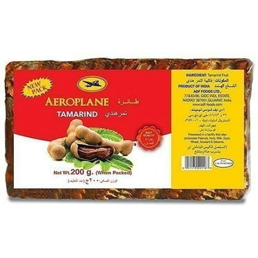 Aeroplane Brand Tamarind Slab (Imli) - 200 gms Pack of 4