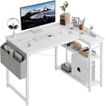 thumbnail image 1 of Shaped Computer Desk with Reversible Shelves  Inch Small Corner Desk with Storage Bag  Gaming Desk Computer Table Study Writing Table for Home Office Bedroom Small Space, 1 of 4