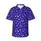 thumbnail image 1 of Balery Beautiful Purple Snowflakes Camisas hawaianas de manga corta para hombre, camisas playeras de corte holgado, camisas de vacaciones con botones,XX-Large, 1 of 7