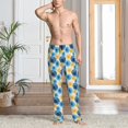 thumbnail image 5 of Mens Pajama Pants - Soft Sleep & Lounge Pants for Men, Circular print Cuteness Casual PJ Bottoms Pants with Pockets, 5 of 5