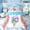 White Blue 02, variant on Feelyou Pink Waffle Baseball Full Size Bedding Sets for Kids, Ice Cream Drip Sport Full Size Bed in a Bag, Pink Reversible, 7pcs