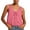 Pink, variant on XUNKUSGA Tank Tops for Women Summer Boho Lace Tie Front V Neck Going Out Tops Casual Loose Cotton Linen Button Down Sleeveless Y2k Tops for Beach,S