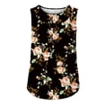 thumbnail image 6 of Samickarr Summer Savings Clearance Plus Size Summer Tops For Women Tops Dressy Casual Women's Summer Loose Fitting Sleeveless Round Neck Printed Tank Top Workout Tops For Women, 6 of 6