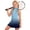 Sky Blue, variant on CAIXIA Girls Tennis Dress 1/4 Zip Golf Outfit Built-in Bra & Shorts Pickleball Athletic Dress Workout Pockets