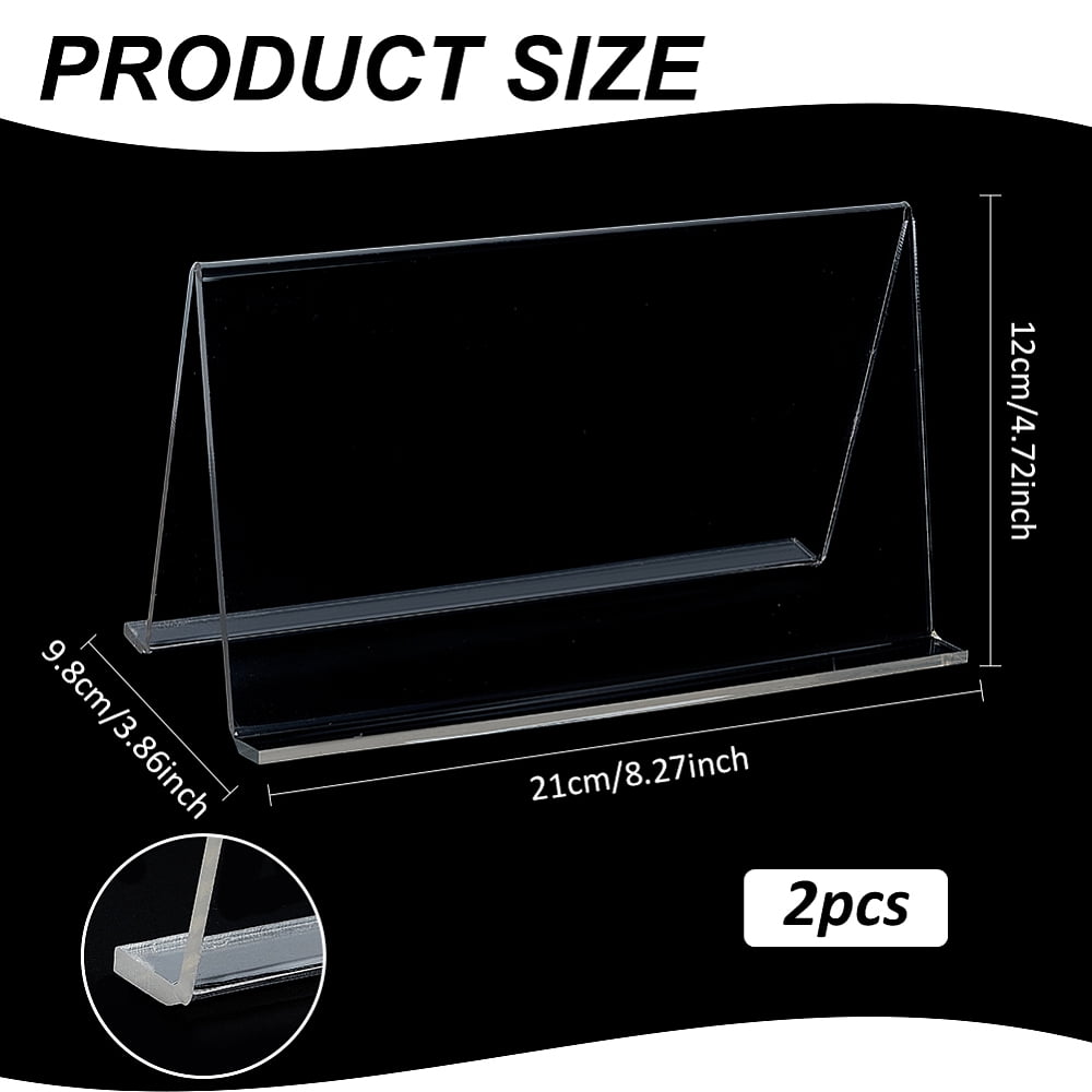2pcs Acrylic Pliers Holder Clear 9.8x21x12cm