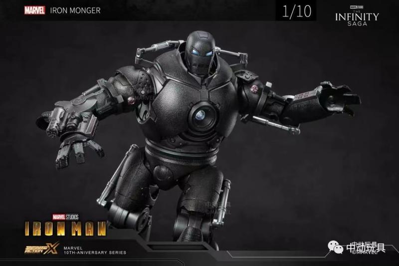 Zhongdong Toys 10th Anniversary 1915-01 1/10 Scale Iron Monger 9 Inch Collector Iron Man Action Figure