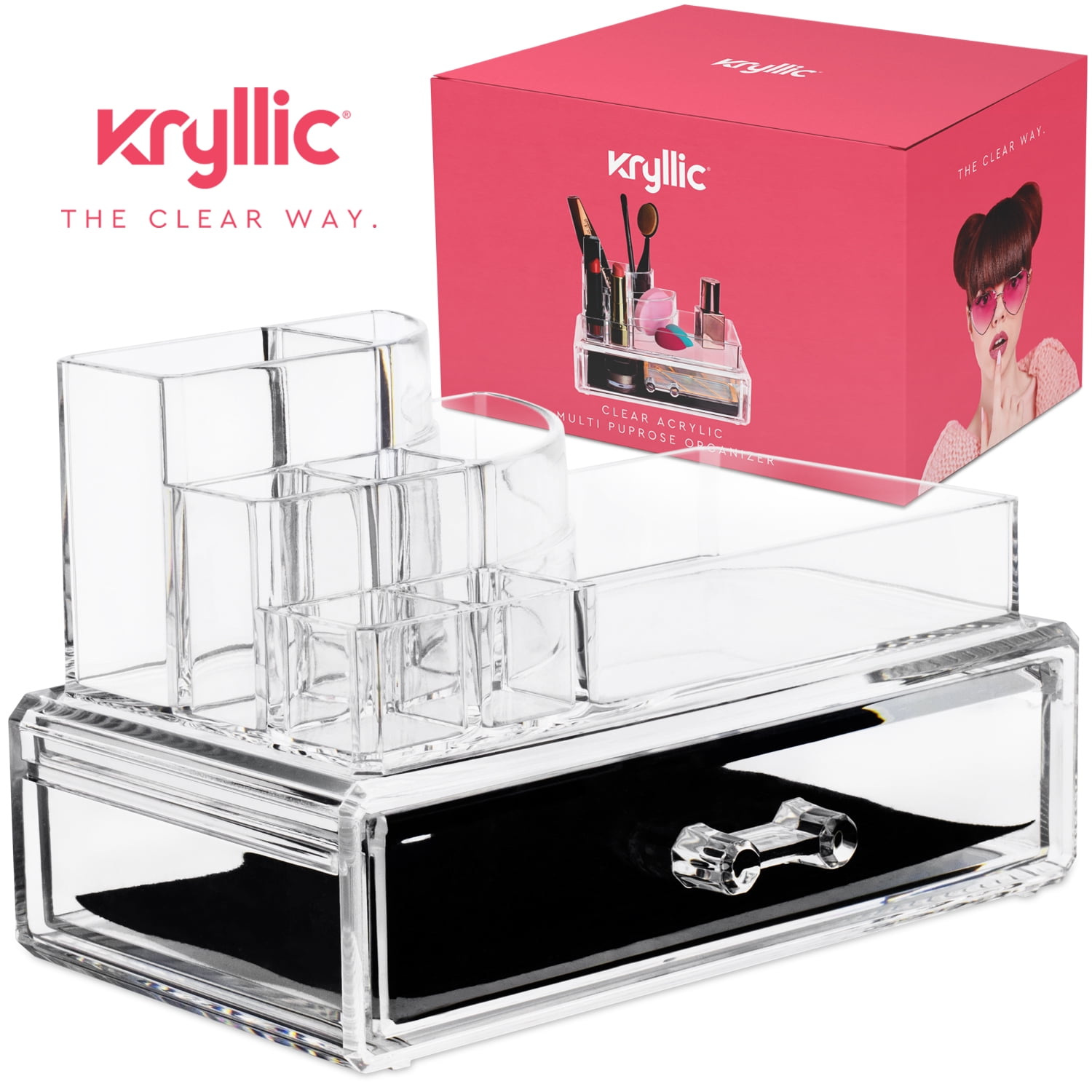 Acrylic OrganizerÂ ,Storage Vanit Organizer Countertop by Kryllic