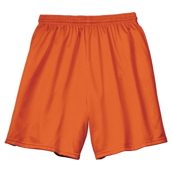 A4 Apparel N5293 Seven Inch Inseam Mesh Short - Athletic Orange - Small