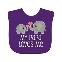 Inktastic My Papa Grandpa Loves Me Boys or Girls Baby Bib