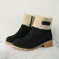 thumbnail image 5 of Leozcaa Winter Boots for Women Snow Boots Warm Walking Boots Anti-Slip Lightweight Outdoor Ankle Boots, 5 of 9