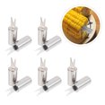 thumbnail image 6 of Zcyifa 10Pcs Cob Skewers Corn Holders Stainless Steel Fruit Picks, 6 of 10