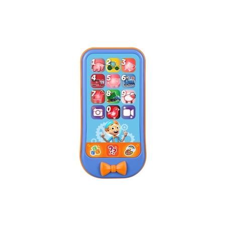 eKids Blippi Toy Phone Toddler Toys with Built-in Preschool Learning Games Educational Toys for Toddler Activities and Pretend Play for Fans of Blippi Toys and Gifts