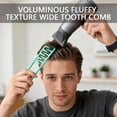 thumbnail image 3 of 2Pcs Texture Comb, Volume Hair Comb Wide Tooth Comb for Curls, Barber Wide & Fine-Toothed Dual-Purpose Styling Comb, ABS Plastic Texturizing Hair Tool (Black+Blue), 3 of 13