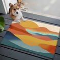 thumbnail image 5 of Abstract Mountain Bathroom Rug Washable 2x3 Entryway Rug Non Slip Boho Modern Minimalist Landscape Front Door Mat Low Pile Indoor Doormat Throw Floor Carpet for Kitchen Bedroom Entrance, 5 of 9