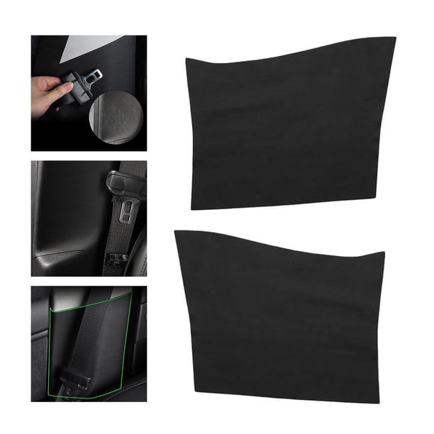 Pegatinas protectoras de pilar B Invisible Antiarañazos Adhesivo decorativo interno Almohadilla antigolpes para Tesla Model 3 L y R Accesorios para Negro puro Macarena Pegatinas Pilar B