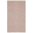thumbnail image 2 of SAFAVIEH Montauk Kimberlyn Geometric Diamond Cotton Area Rug, Beige/Ivory, 2'6" x 4', 2 of 6