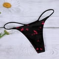 thumbnail image 4 of WTXUE Culottes pour Femmes / String Triangle Taille Basse en Coton Sans Couture / 1 Pce Rouge TTG, 4 of 5