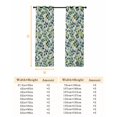 thumbnail image 6 of Fsddascl Berry Leaves Blackout Curtains for Bedroom/Living Room, Thermal Insulated Kitchen Curtains, Farmhouse Pastoral Watercolor Plants Grommet Darkening Window Treatment Drapes 52"x72"x2, 6 of 6