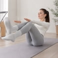 thumbnail image 2 of Yawlsow 4 Pairs Pilates Grip Socks for Woman, Ruffle Frilly Yoga Socks for Barre Ballet Workout Hospital, Size 5-10, 2 of 6