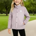 thumbnail image 2 of CYRBOKO Girls Jackets, Lightweight Thermal Windproof Full Zip Winter Outerwear Purple Size 11-12 T, 2 of 6