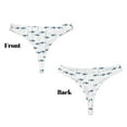 thumbnail image 2 of Disketp String pour Femmes Sans Coutures à Imprimé de Requin Mignon, String Invisible pour Dames, Petites Culottes pour Femmes-3X-Grand, 2 of 4