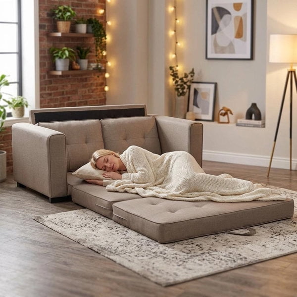 US Pride Upholstered 58'' wide pull out Sleeper Sofa