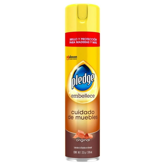 Lustrador de muebles Pledge cuidado de muebles en aerosol original 378 ml
