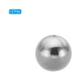 thumbnail image 3 of Uxcell M5x16mm Ball Nuts Knob, 2 Pcs Female Thread 304 Stainless Steel Round Blind Hole Screw Cap Cover, Silver, 3 of 6