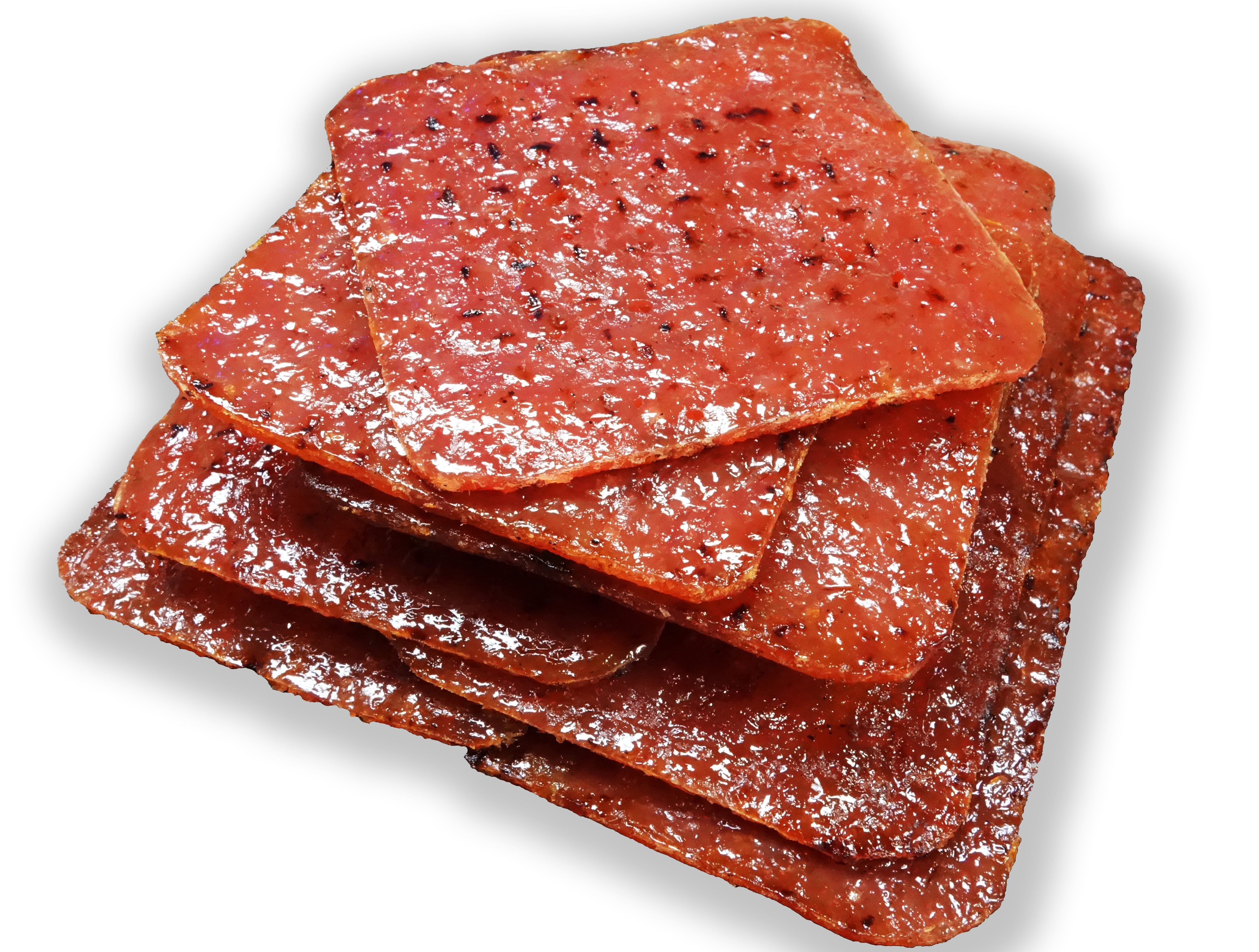 Singapore-Style Fire-Grilled Tender Pork Jerky (Original Flavor - Square Shaped 8 oz.) *Grilled Fresh to Your Order *Shipped the Same Day - L.A. Times "Handmade Gift" Winner
