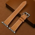 thumbnail image 5 of MARGE PLUS Compatible with Apple Watch Band 38mm 40mm, Genuine Leather Watch Strap Compatible with Apple Watch Series 4 (40mm) Series 3 Series 2 Series 1 (38mm) Sport and Edition, Brown, 5 of 9