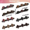 thumbnail image 5 of 8 Pcs Sparkling Crystal Stone Braided Hair Clips Double Layer Triple Segmented Rhinestone Hair Clip with 3 Small Clips,Prosperous Hair Barrette for Women, 5 of 5