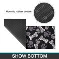 thumbnail image 6 of Paw Prints and Bones Kitchen Rugs Sets Of 2,Anti Fatigue Kitchen Mat Rugs Non Slip Washable,Decorative Kitchen Floor Mats for Kitchen,Sink,Laundry,17"x30"+17"x47", 6 of 7