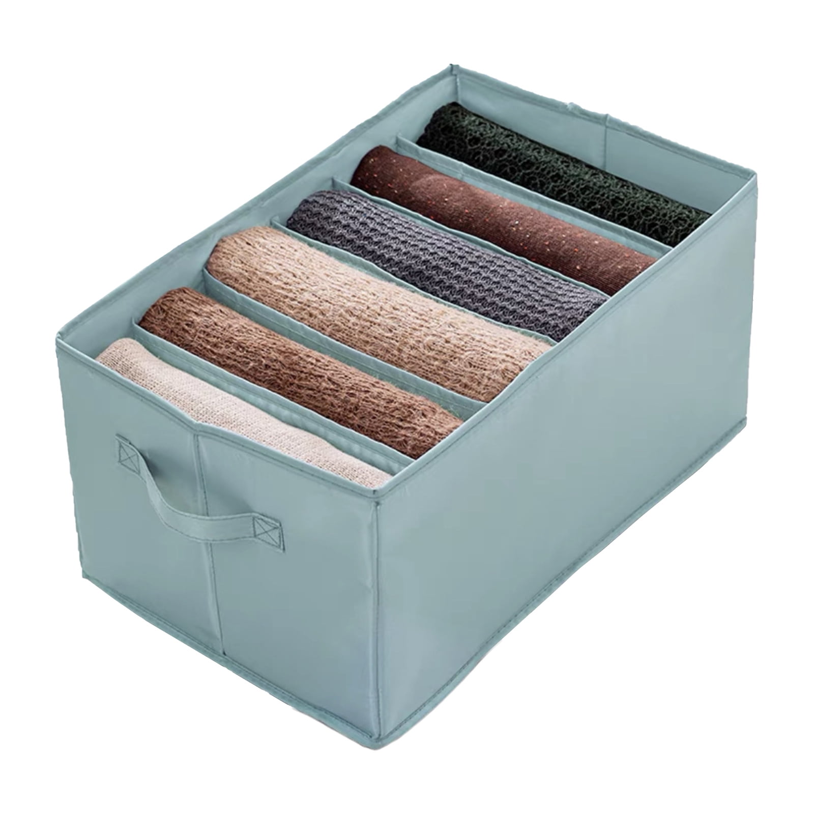 3X Jeans Storage Box Multi-Compartments Large Capacity Foldable
