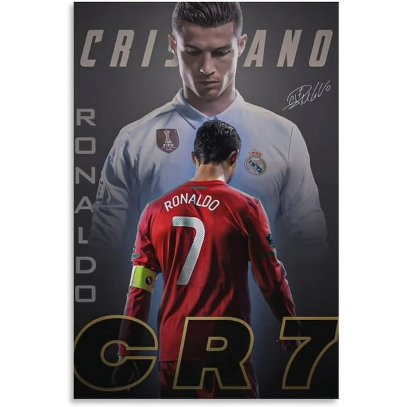 Cristiano Ronaldo Poster 1 Canvas Poster Unframed: 16x24 inches (40x60cm)