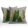 thumbnail image 2 of Christmas Gray Decorative Pillow Covers 20x20 Inch Set of 2 - Tree Outdoor Throw Pillow Covers for Winter Xmas Holiday - Cushion Covers for Home Couch Decor, 2 of 6