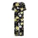 thumbnail image 5 of Puntoco Conjunto de pijama y pantalones de manga corta con cuello redondo y estampado para mujer con bolsillos Puntoco Puntoco-2789, 5 of 8