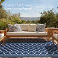 thumbnail image 4 of Alfombra de exterior PASAMIC, 183 x 274 cm, impermeable, reversible, azul marino, 4 of 7