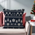 thumbnail image 4 of IROINID Housses de Coussin de Noël, Housses de Coussin de Noël Rouges 18x18, Chaussettes d'Arbre de Noël Imprimées Housse de Coussin Décoration de Canapé de Vacances de Noël Housse de Coussin de Salon Bordure de Coussin de Taille, 4 of 7
