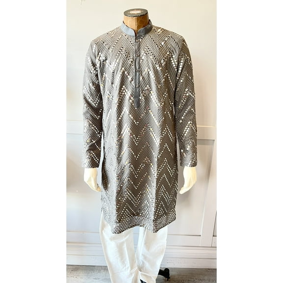 Gray Kurta