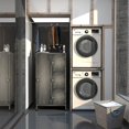 thumbnail image 2 of Yizosh Metal Locker with Lockable Doors, Industrial Steel Storage Lockers for Employees - Locker Storage Cabinets for School, Gym, Home, Office, Garage, 2 of 8