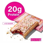 (6 pack) Legendary Foods Protein Pastry Bar, Strawberry, 20g Protein, 1 Pack, Keto Friendly, Gluten Free
