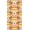 ORANGE/AQUA/GREY, variant on Challis Rayon Printed Surfside Luau, Floral Fabric, Dress Fabric (BLACK/IVORY/PINK, ByYard)