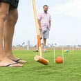 thumbnail image 3 of GoSports Deluxe Croquet Set - Full Size for Adults & Kids, Includes 6 Croquet Premium Wood Mallets(35 In Long), 6 Balls, 9 Wickets, 3 of 8